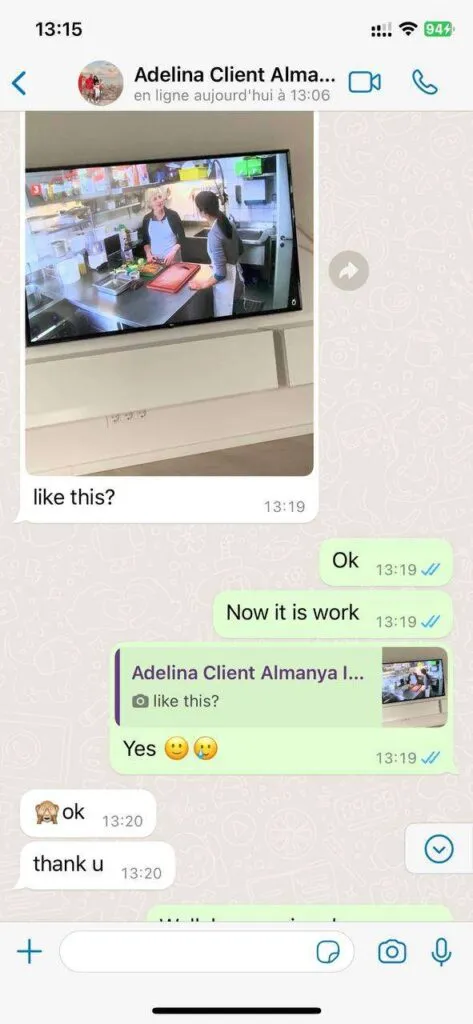 IPTV Client Chat Review screenshot